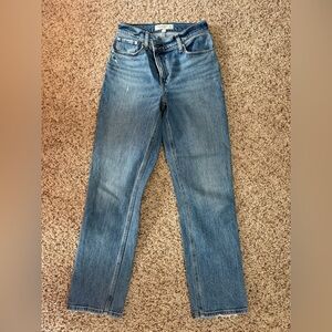 Abercrombie & Fitch Light Blue Denim Crossover Waist Jeans